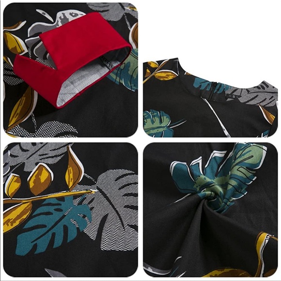 [NWT] Vintage style long sleeve cotton dress - Picture 2 of 4